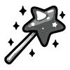 Стикер 22 Black Doodle