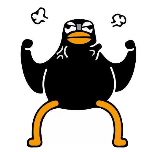 😌 Стикер «Black Duck» для Telegram