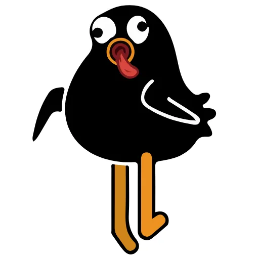 😙 Стикер «Black Duck» для Telegram