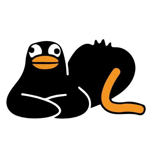 Стикерпак Black Duck для Telegram