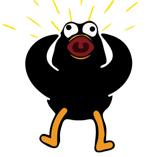 🤣 Стикер «Black Duck» для Telegram