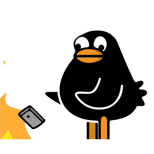 😗 Стикер «Black Duck» для Telegram