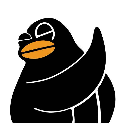 😚 Стикер «Black Duck» для Telegram