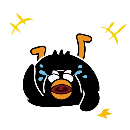 😙 Стикер «Black Duck» для Telegram