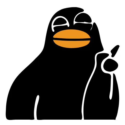 😙 Стикер «Black Duck» для Telegram
