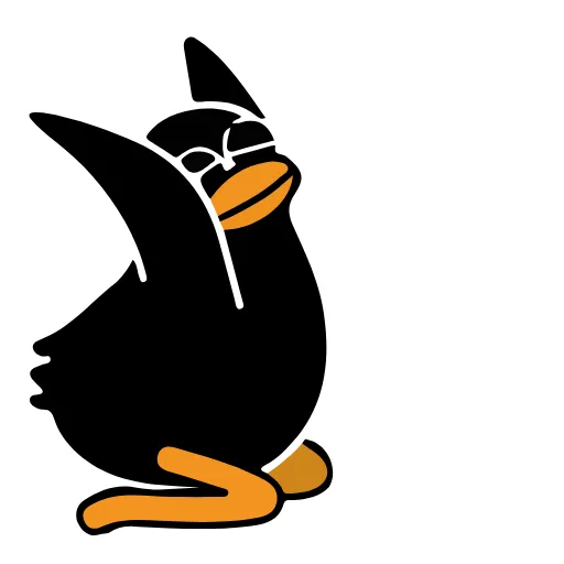 🙂 Стикер «Black Duck» для Telegram