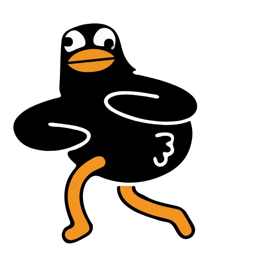 😘 Стикер «Black Duck» для Telegram