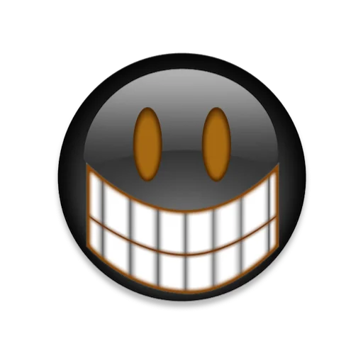 😁 Стикер «Black emoji ios» для Telegram
