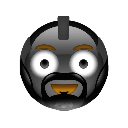😀 Стикер «Black emoji ios» для Telegram