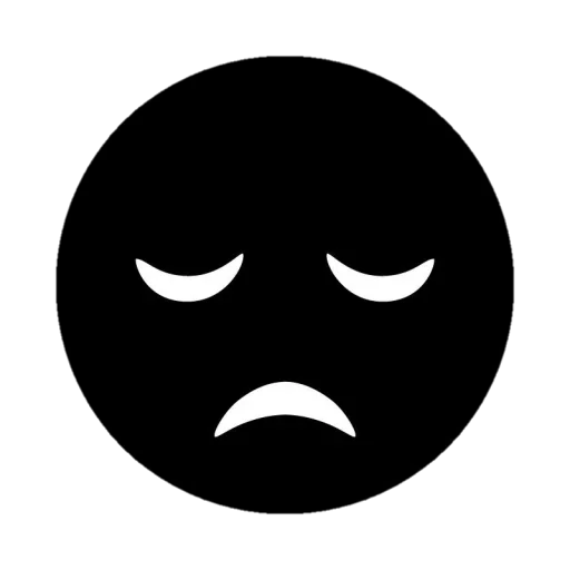 😕 Стикер «Black Emojs» для Telegram
