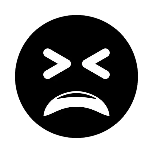 🙄 Стикер «Black Emojs» для Telegram