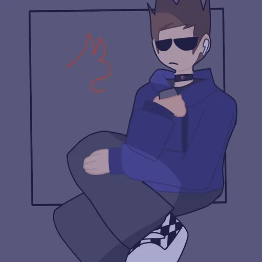 😑 Стикер «Tom eddsworld» для Telegram