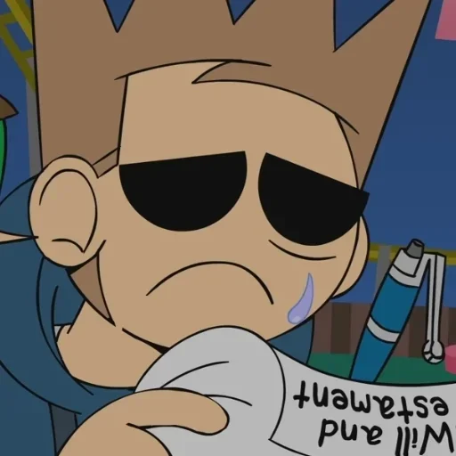 😥 Стикер «Tom eddsworld» для Telegram