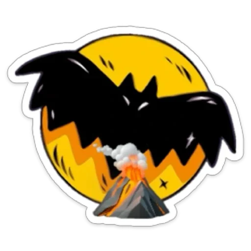 🌋 Стикер «Blackfun» для Telegram