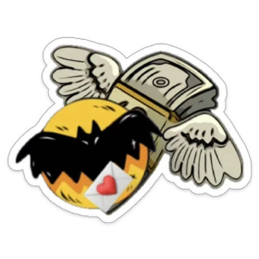 😵 Стикер «Blackfun» для Telegram