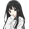 😶 Эмодзи «Black Hair Girl Emoji» для Telegram