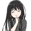 ☺️ Эмодзи «Black Hair Girl Emoji» для Telegram