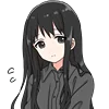 😒 Эмодзи «Black Hair Girl Emoji» для Telegram