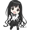 😅 Эмодзи «Black Hair Girl Emoji» для Telegram
