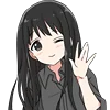🙋‍♀️ Эмодзи «Black Hair Girl Emoji» для Telegram