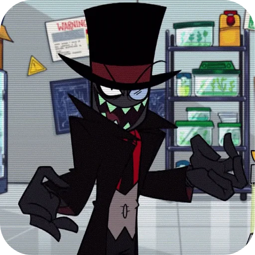 👔 Стикер «BLACK HAT» для Telegram
