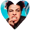 Стикер 11 🖤 YUNGBLUD рок-музыкант и тоже в сердечках