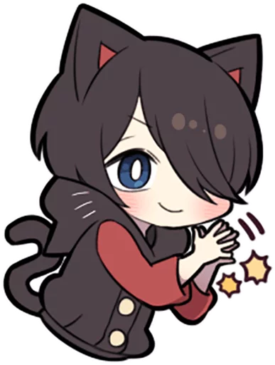 👏 Стикер «Black Kitten» для Telegram