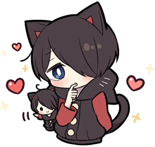 🤔 Стикер «Black Kitten» для Telegram