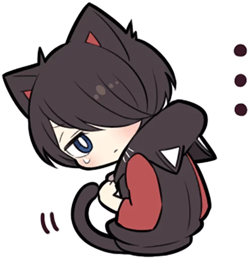 😟 Стикер «Black Kitten» для Telegram