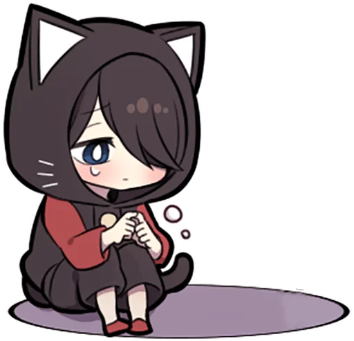 😞 Стикер «Black Kitten» для Telegram
