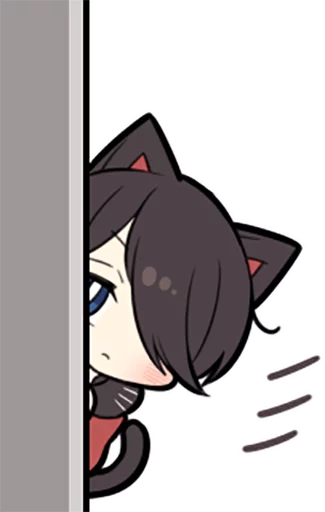 👀 Стикер «Black Kitten» для Telegram