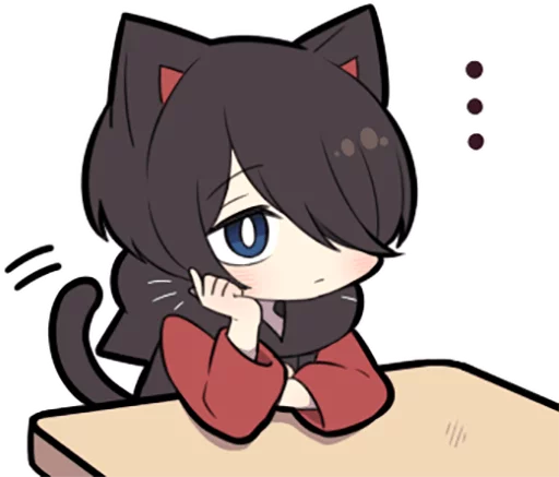 😐 Стикер «Black Kitten» для Telegram