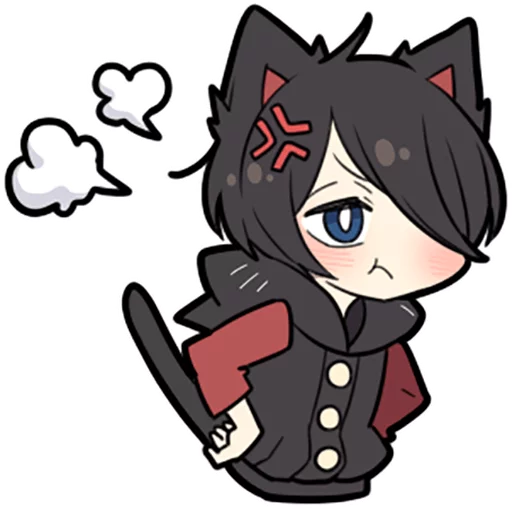 😤 Стикер «Black Kitten» для Telegram