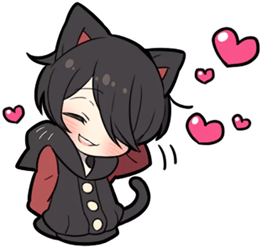 ☺️ Стикер «Black Kitten» для Telegram