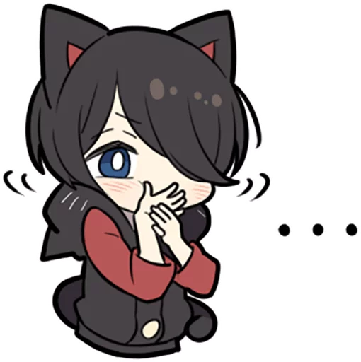 🙊 Стикер «Black Kitten» для Telegram
