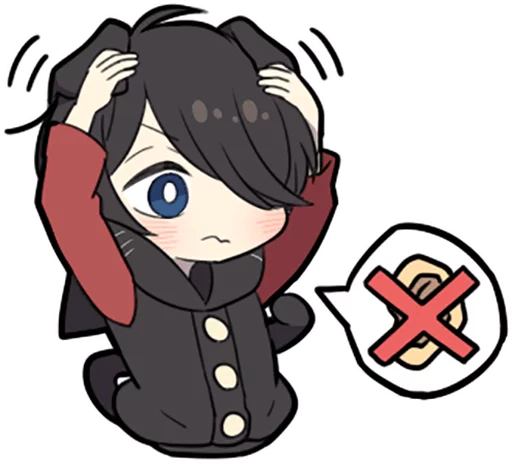 🙉 Стикер «Black Kitten» для Telegram