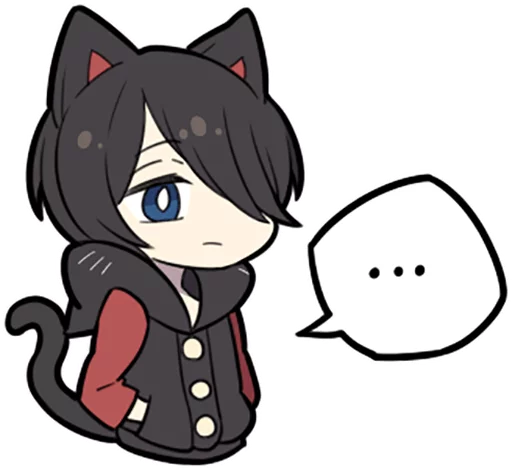 😐 Стикер «Black Kitten» для Telegram