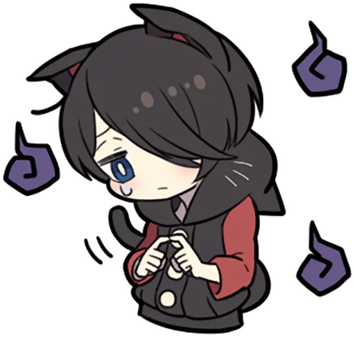 😥 Стикер «Black Kitten» для Telegram