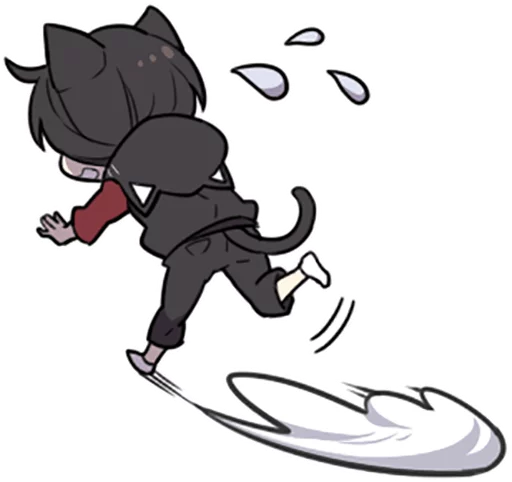 😧 Стикер «Black Kitten» для Telegram