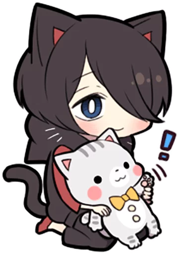 👋 Стикер «Black Kitten» для Telegram