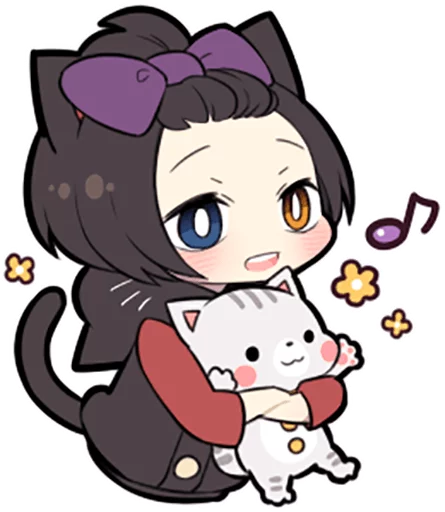 😃 Стикер «Black Kitten» для Telegram