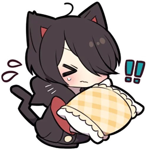 😣 Стикер «Black Kitten» для Telegram