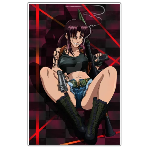 🤖 Стикер «BlackLagoon» для Telegram