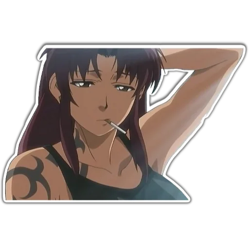 🙉 Стикер «BlackLagoon» для Telegram