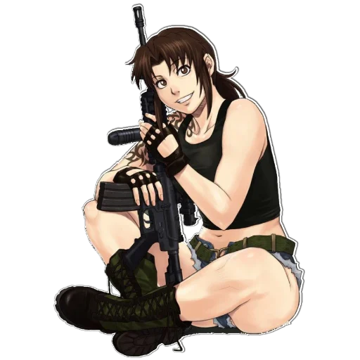 😔 Стикер «BlackLagoon» для Telegram