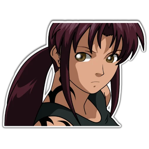🥴 Стикер «BlackLagoon» для Telegram