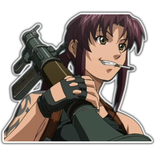 😝 Стикер «BlackLagoon» для Telegram