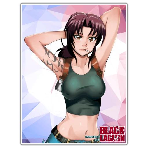 👹 Стикер «BlackLagoon» для Telegram