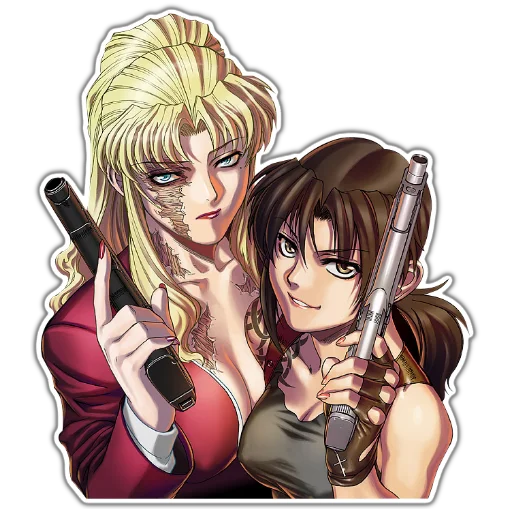 🥲 Стикер «BlackLagoon» для Telegram