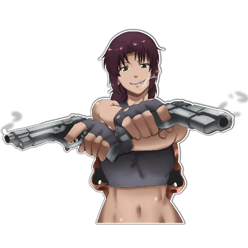 🤩 Стикер «BlackLagoon» для Telegram